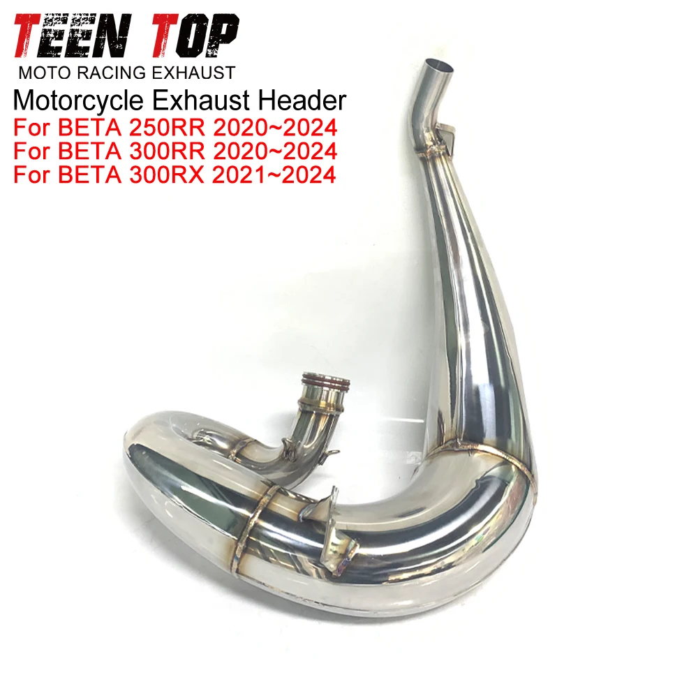 For Beta 300RR 250RR 300RX Exhaust Elbow Front Link Pipe Stainless Steel Exhaust Header RR250 RR300 RR 300 2020+ Connection Pipe