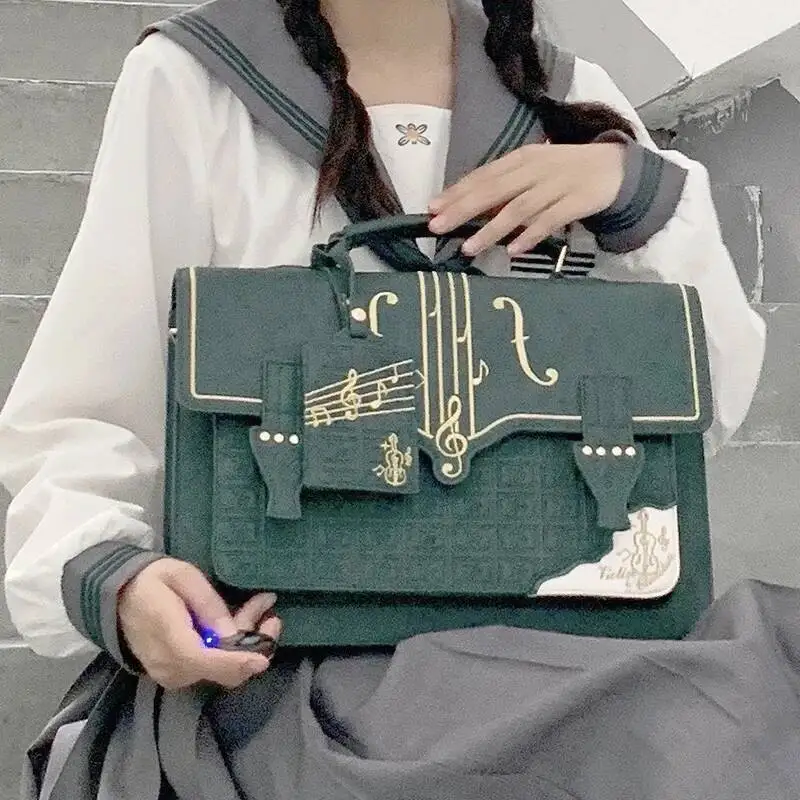 Bloom Kawaii Handbag Women Haruku Lolita Briefcase Backpack Jk Student Bag Japanese Shoulder Messenger Bags Y2k