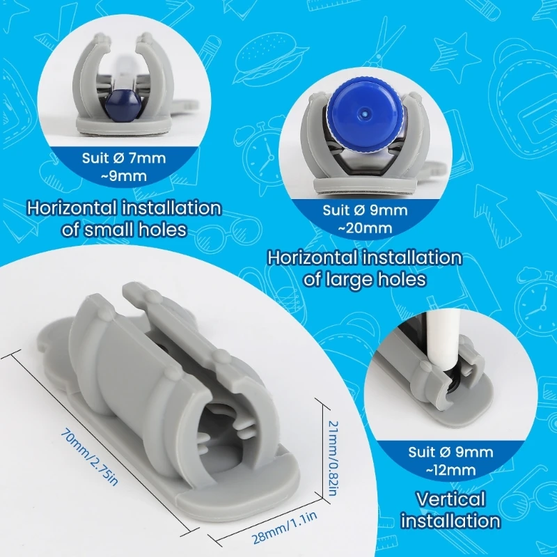 ที่วางปากกากาวในตัวสำหรับโต๊ะติดผนังตู้เย็นไวท์บอร์ดคลิปบอร์ดล็อคเกอร์