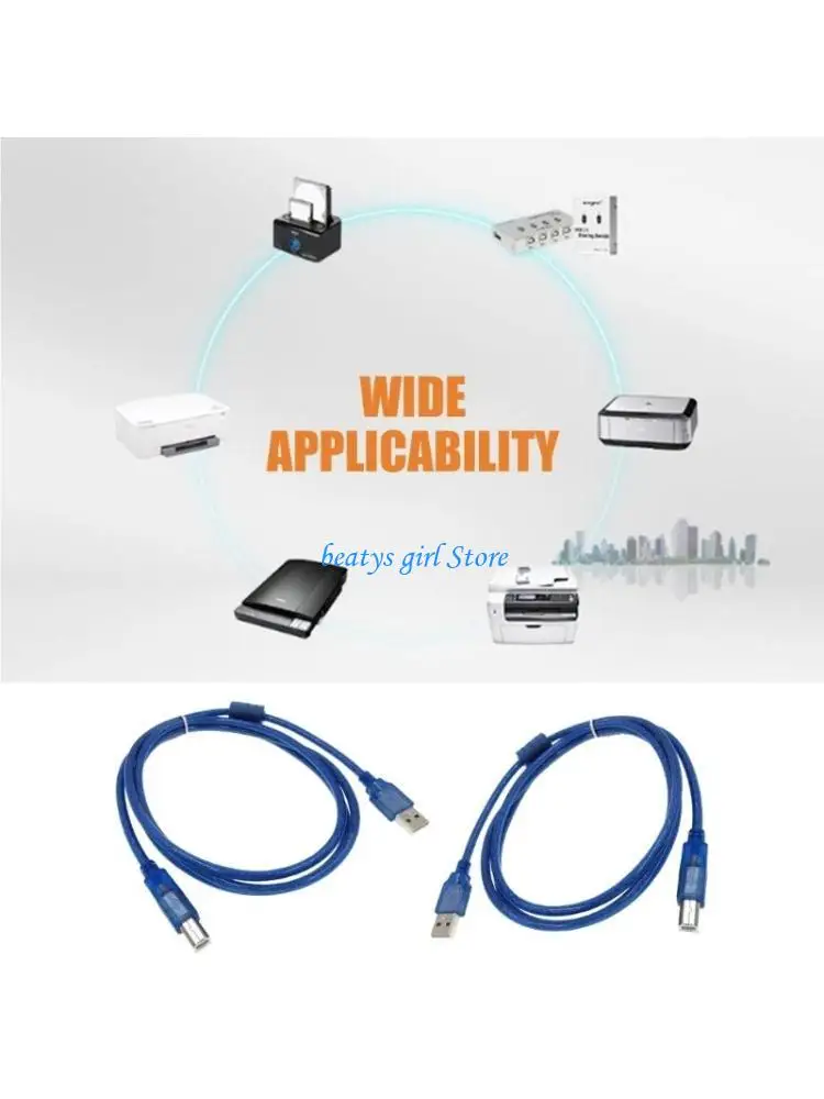 

C7AB USB Printer Cable Wide Compatibility for WF3720 WF2760 Multiple Printers