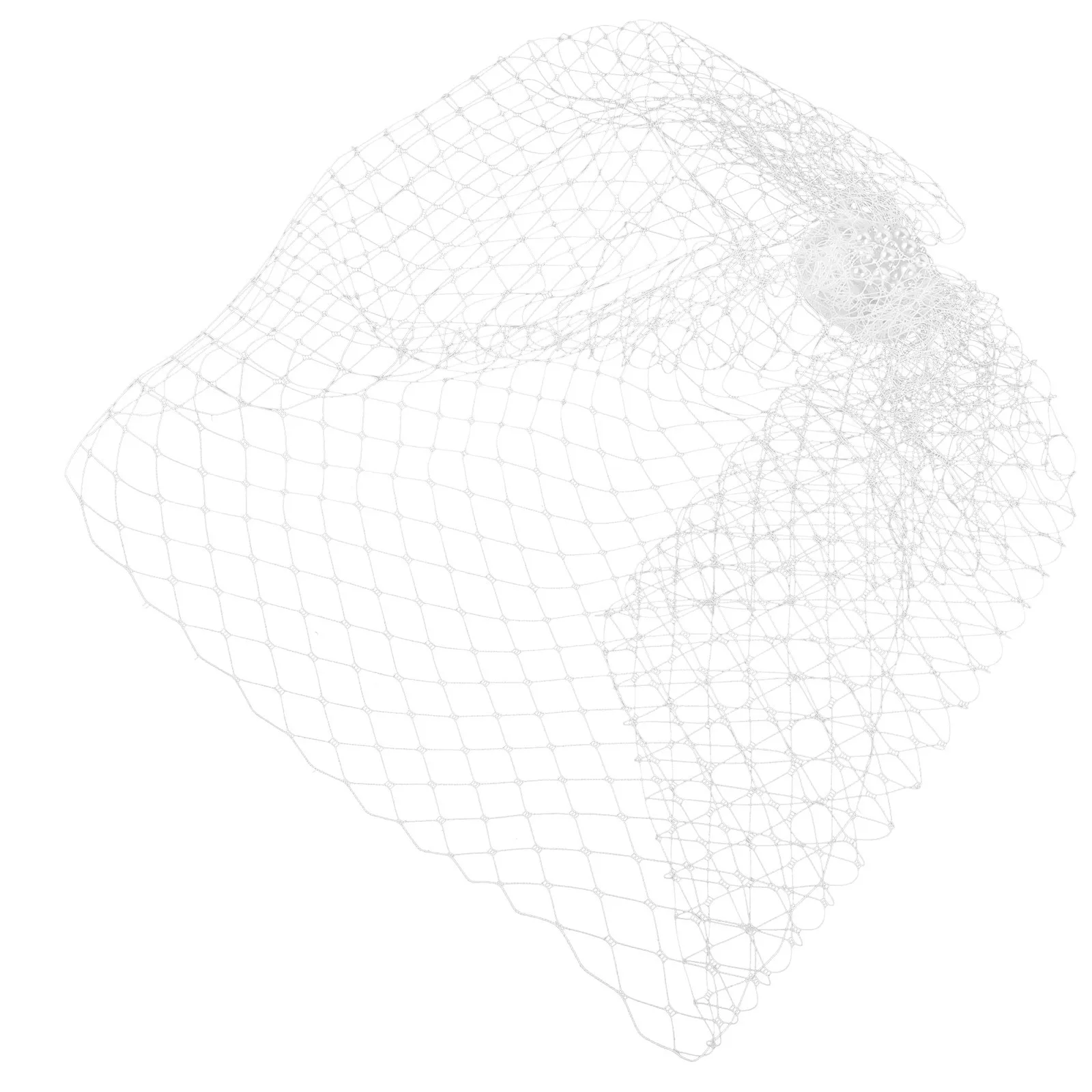 حجاب قفص العصافير الشبكي الأنيق، إكسسوار شعر الزفاف، حجاب وجه العروس لحفلات الزفاف والخطوبة والحفلات والولائم