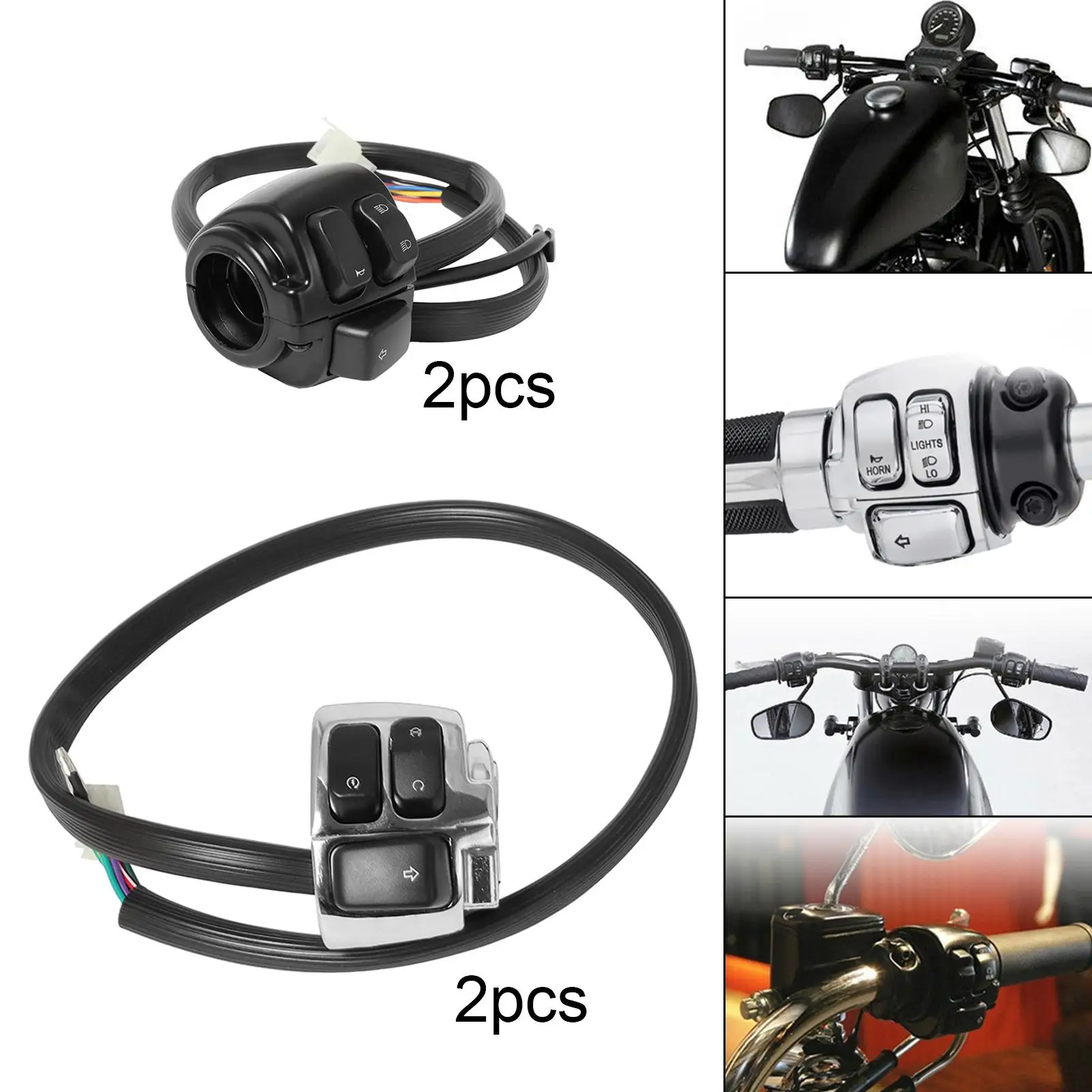 

1 "25 мм переключатель на руле мотоцикла, переключатель сигналов поворота дальнего/ближнего света