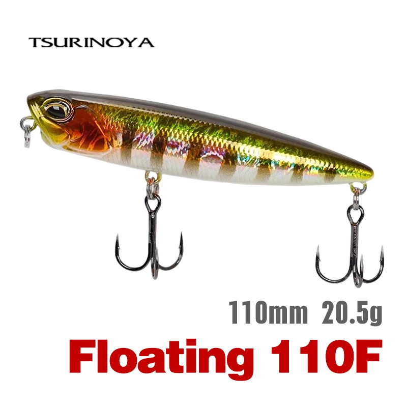 TSURINOYA 110mm 20.5g Topwater Floating Pencil DW58 Minnow Crank Wobbler Quality Fishing Tackle Hooks For Fishing Lure