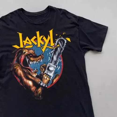 Rare Jackyl band tee Band Singer Black Men All size Shirt.webp