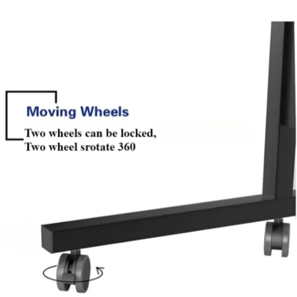 Mobile Computer Desk For Small Space, Adjustable Height Rolling Work Desk, Portable Standing Writing Desk With Wheels For Home