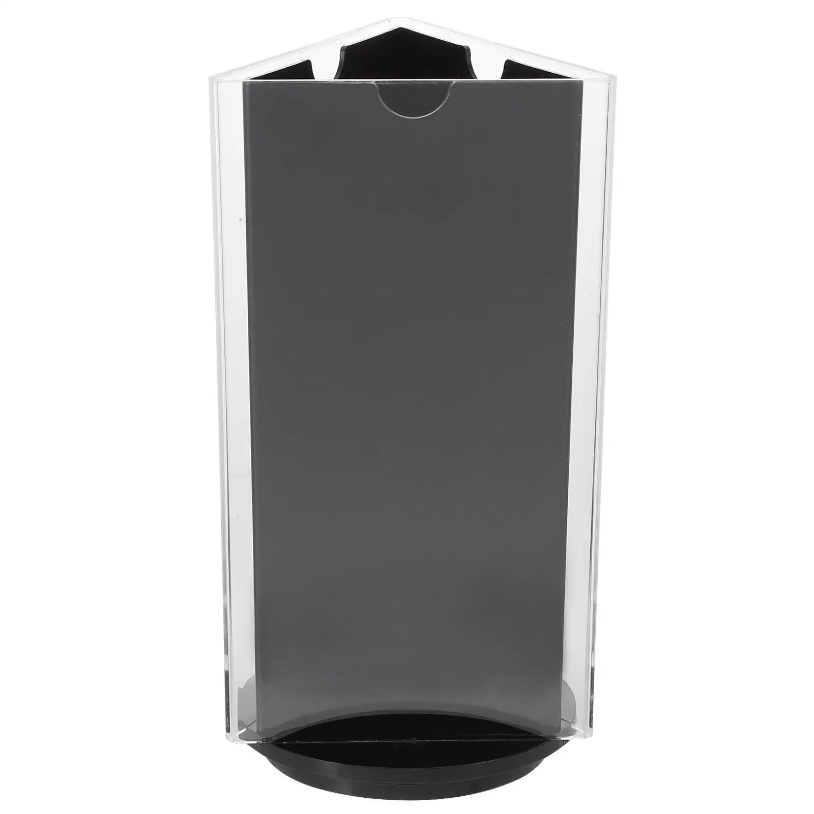 Rotating Table Card A5 A4 Display Stand Triangular 360 Degree Rotatable Menu Holder Acrylic Sign Note Paper Hotel Restaurant