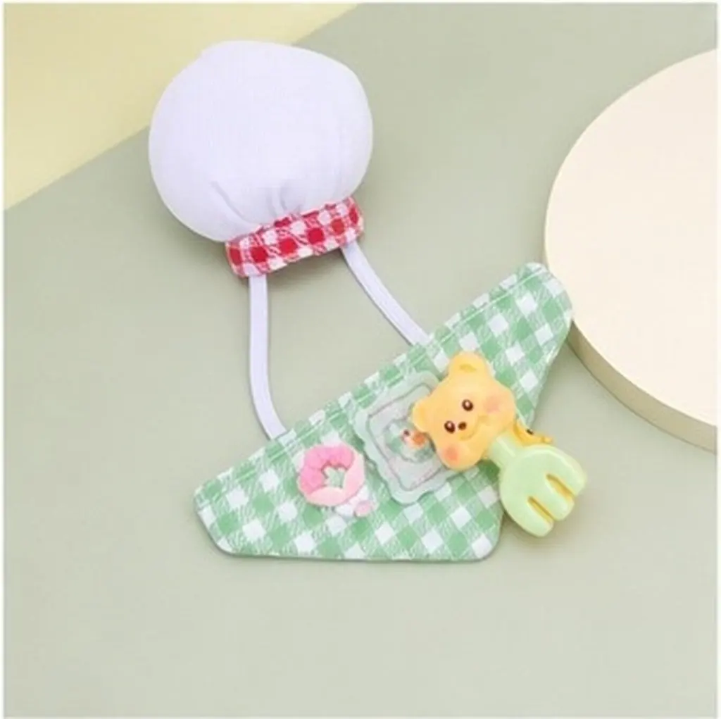 2Pcs Parrot Chef Hat and Apron Cute Pet Bird Outfit Chef Bib Set Carnival Day Costume Roleplay Pet Bird Outfit