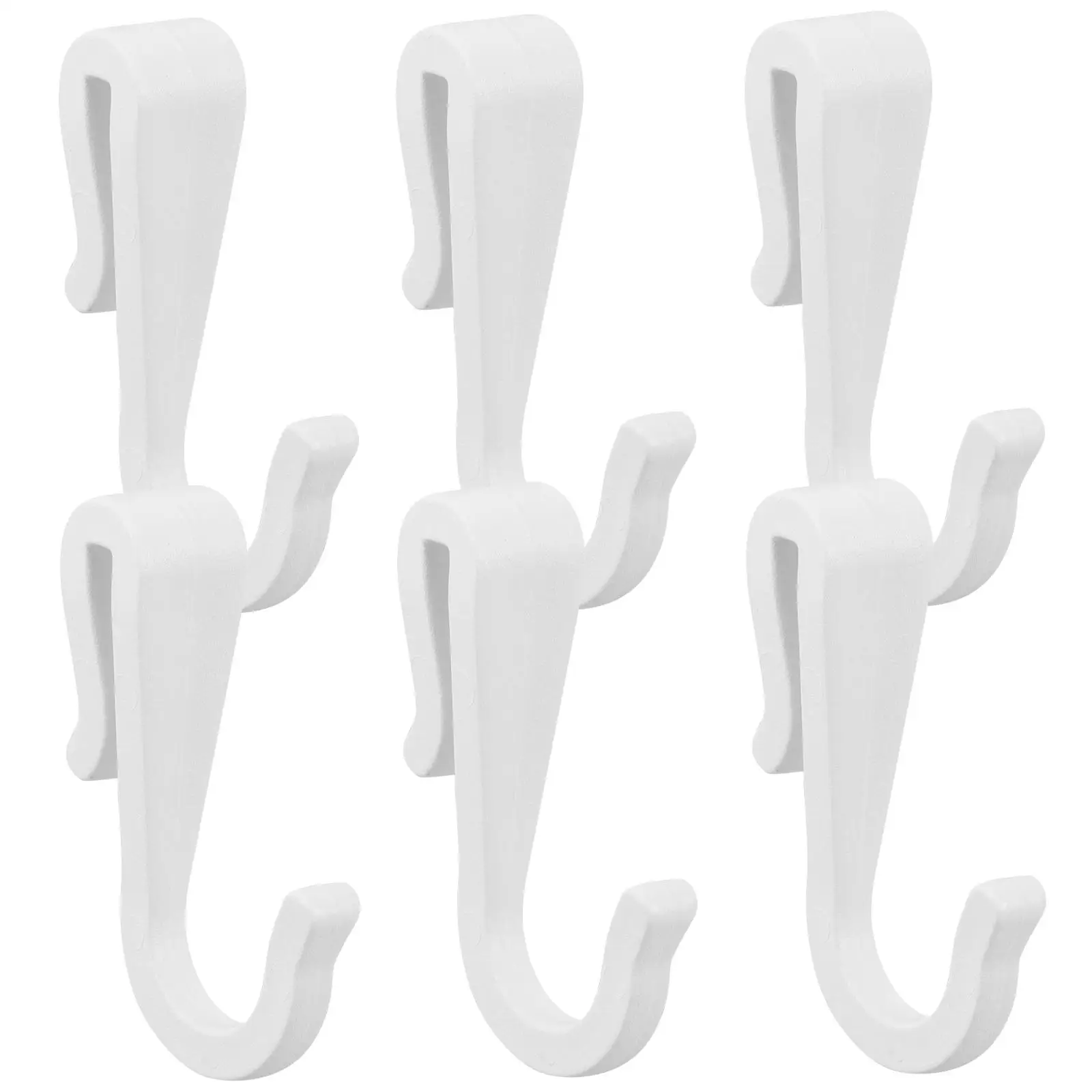 

6 Pcs Kitchen Shelf Hooks Mug Holder Wall Coat Hanger Cabinet Hangers Plastic Utensil
