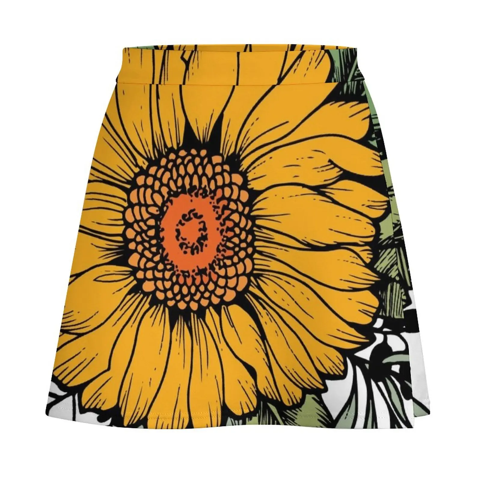 Sunflower Mini Skirt luxury evening dresses 2025 Women's summer skirt fairy core