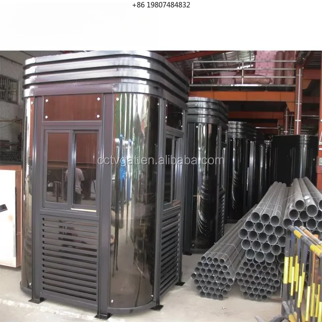 Smart Mobile Security Guard Booth, Steel Tempered Glass, Waterproof for Office Building, AliExpress Best Selling