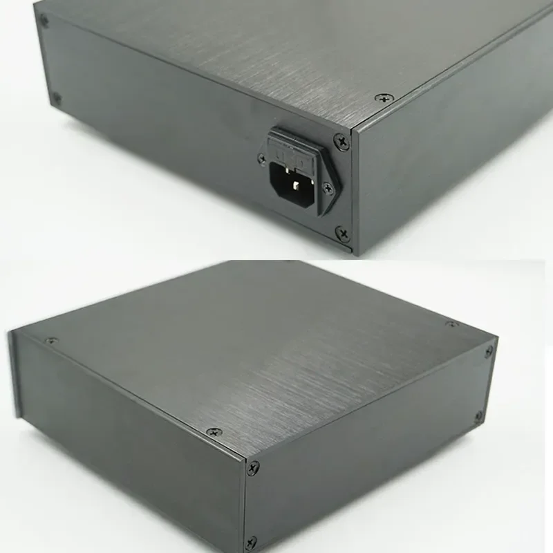 For 216 Front Stage Power Amplifier Aluminum Chassis Silver Front Black Rear Small Class A Amp DIY Kit