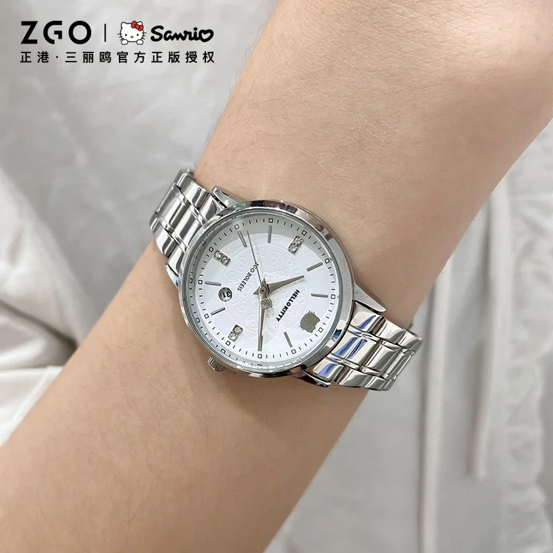 ZGO×Sanrio Hello Kitty ladies\' watch. Simple and versatile. For junior high school students. Waterproof quartz wristwatch 256