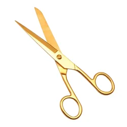 Office Home Decor Golden Scissors Pen Holder Cutter Tailor Fabric Paper Cutting Tools Craft Shears Gold Scissors P15F