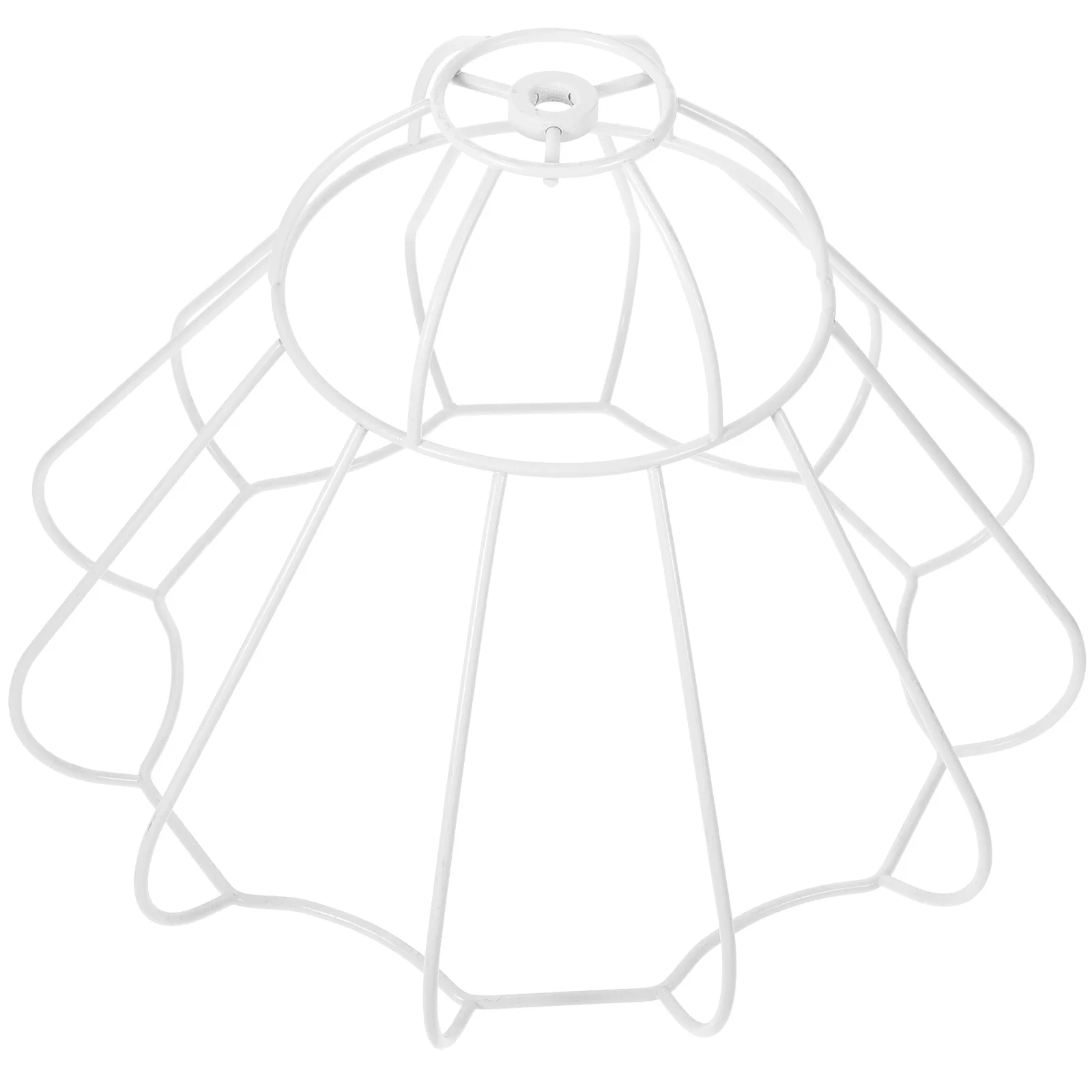 

Modern Metal Wire Lampshade Frame DIY Table Light Shade Bracket Sturdy Construction Long Term Use Home Office Cafe Lighting