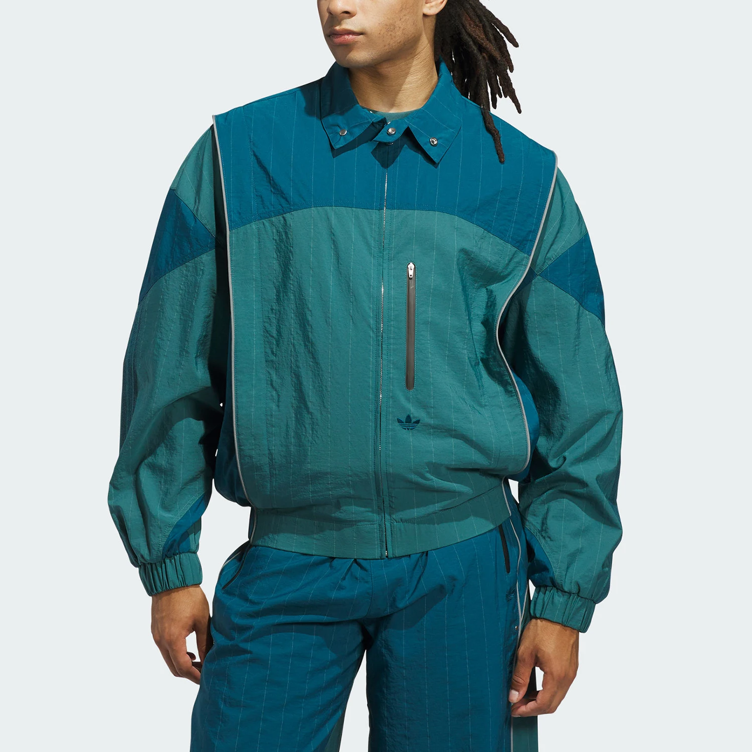 Adidas genuine clover men's and women's fashion trend zipper jacket jacket JX6180