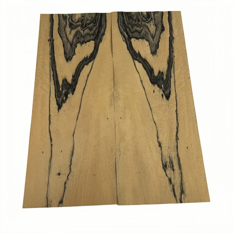 2Pcs 0.5Mm Natural Landscape Figure Veneer, Bookmatched, Guitar Body Veneer, DIY Marquetry Veneer, Size 50X18cm