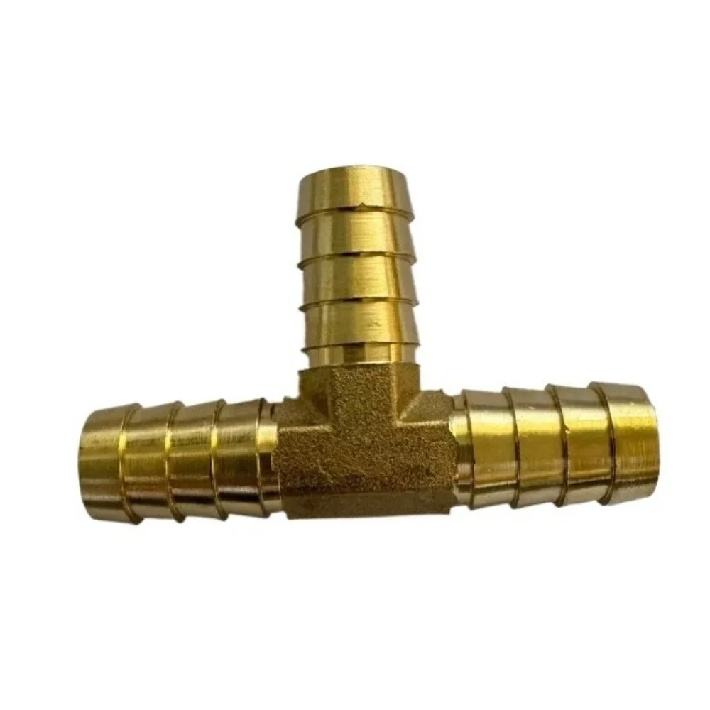 US-Type For propane 1/8-1Inch Hosetail Barb Straight/Elbow Tee 3 Ways Brass Pipe Fitting Connector Garden Water Fuel Oil