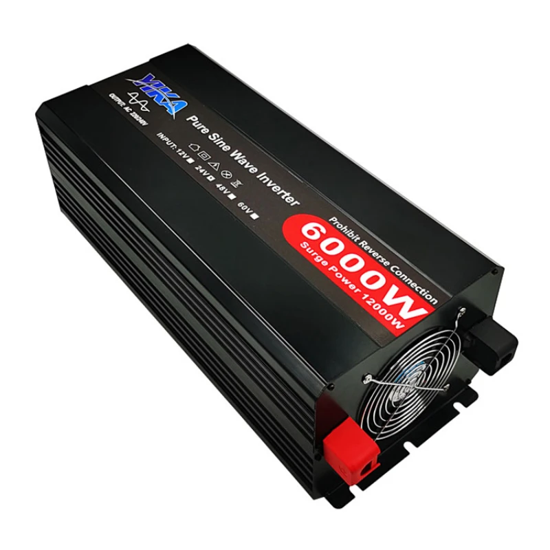 Reliable High Efficiency Inverter 6000W 12V 24V 220V 120V 50HZ 60HZ Power Converter 6000 Watt Pure Sine Wave Power Inverter