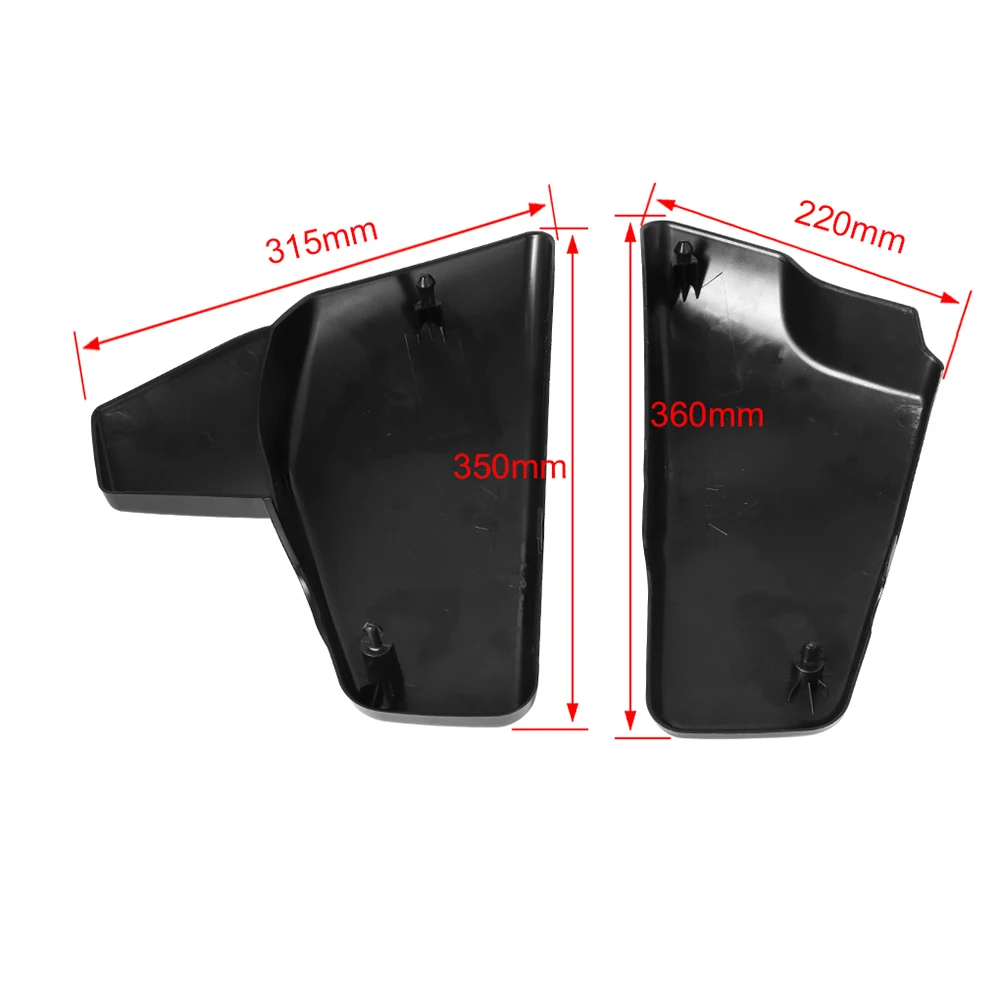 2X Motorcycle ABS Plastic Black Battery Side Cover For Honda VT 600 Shadow VLX Deluxe Steed 400 600 400VLS VLX 600 1999-2008