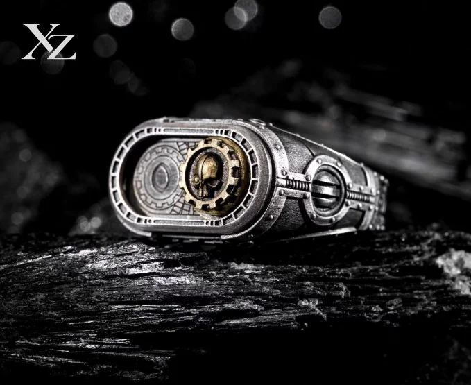High Quality Mechanical Divine Religion Ring Starry Casting of the God of Machines Seal Ring for Men – Hot Sale Stylish Fashion