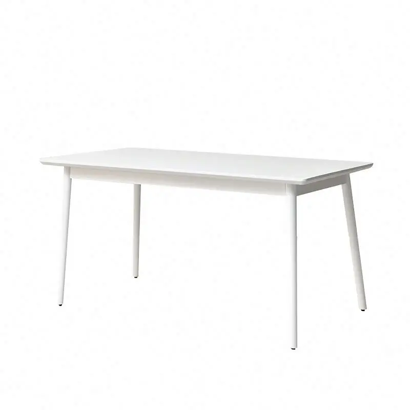 &c Modern Minimalist White Wooden Dining Table Theme Restaurant White Table