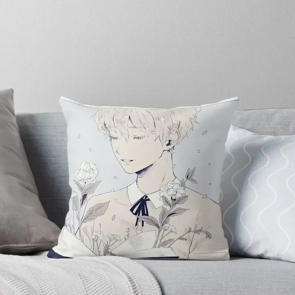 

breathe flowers. Throw Pillow Anime ornamental pillows Luxury Room Decorative Cushions Pillow Case Christmas pillow