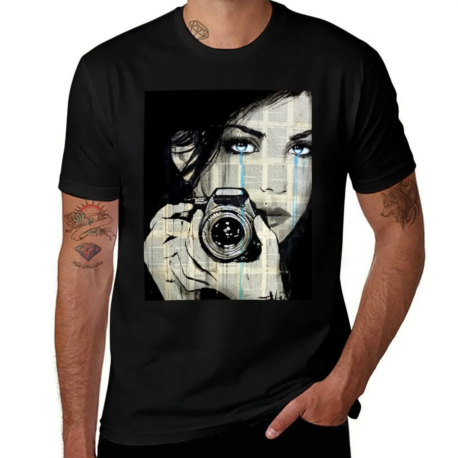caught T-Shirt Art Pattern Printed Casual Top T-Shirt