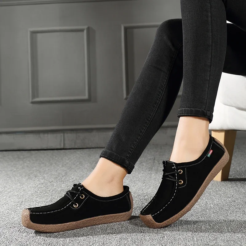 Scarpe Casual leggere da donna oversize traspiranti eleganti comode e antiscivolo in scarpe basse estive con punta tonda per ragazze