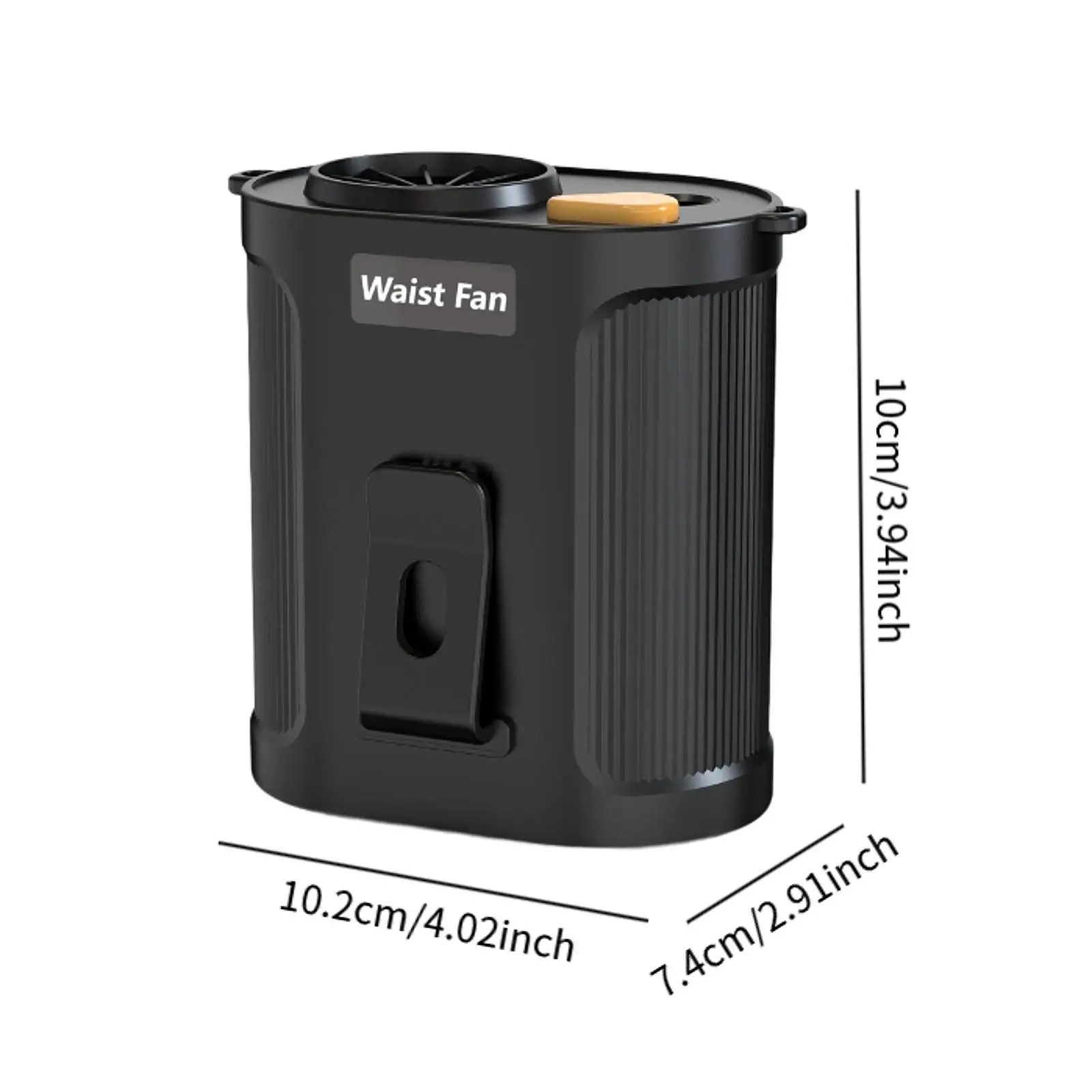 Мини-вентилятор для талии, охлаждающий дорожный стол, практичный подвесной вентилятор на шею, функция памяти для бега, треккинга, дома, работы на открытом воздухе, садоводства