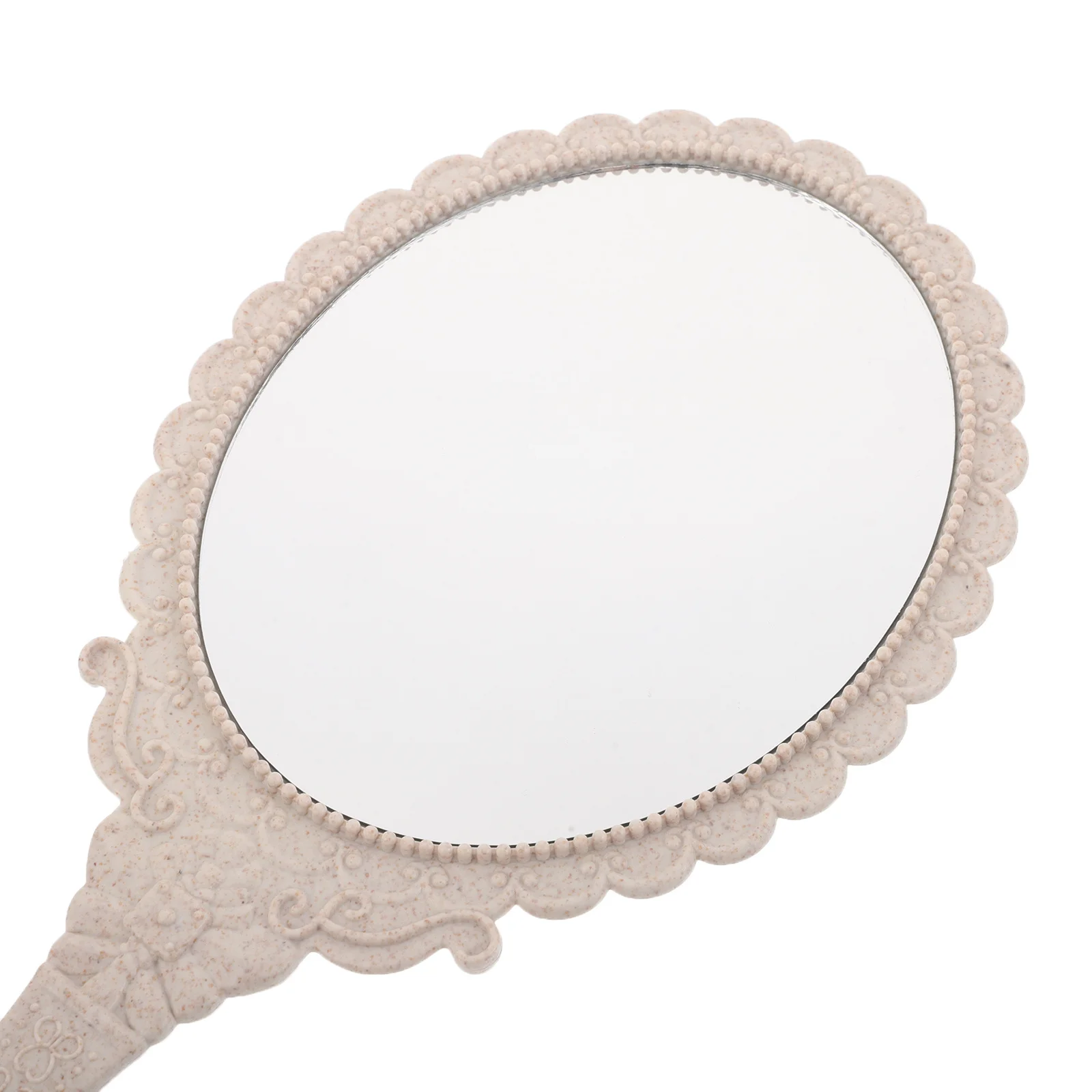 Espejo de mano de 4 Uds., diseño Vintage para aplicación de maquillaje, portátil, ligero, aspecto elegante, encanto Retro, colores versátiles