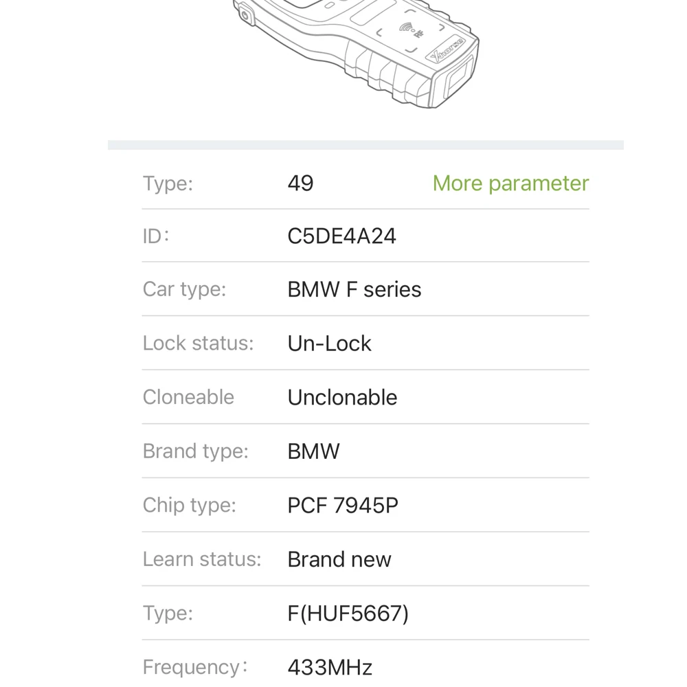 HE ID49 Chip PCF7945 Chip 315/433.9/ 868MHz Car Remote Key PCB HUF5663 HUF5667 HUF5661 For BMW 3 5 7 Series X3 X5 F Series