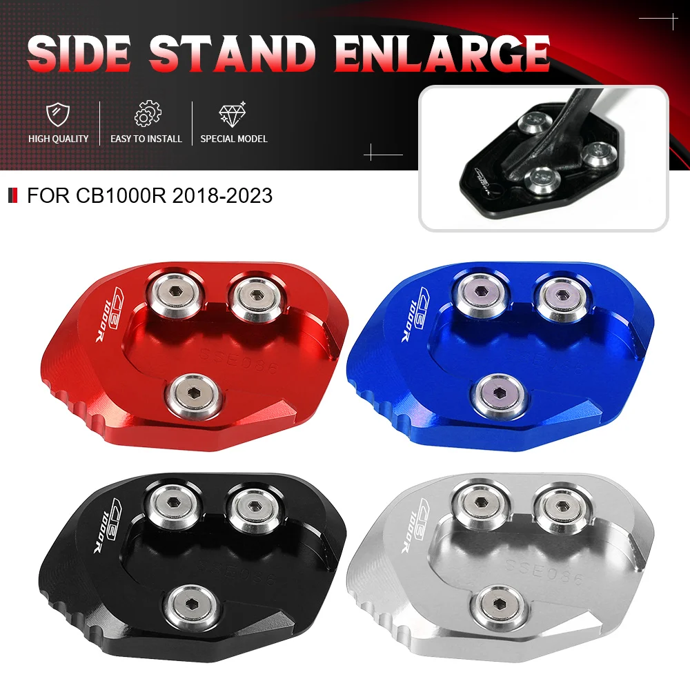 

For HONDA CB1000R CB 1000R 2018 2019 2020 2021 2022 2023 CNC Aluminum Side Stand Pad Plate Kickstand Enlarger Support Extension