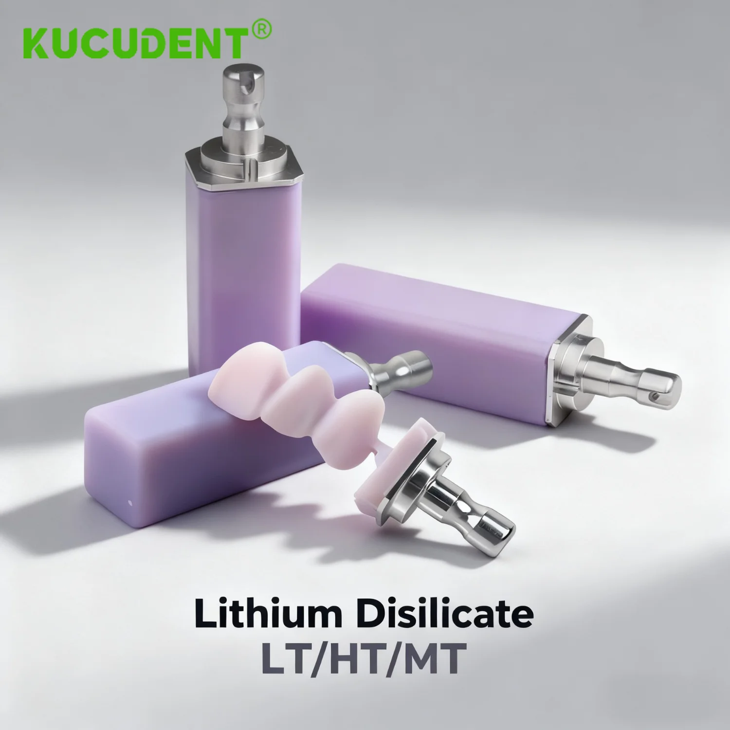 

4pcs Dental Glass Ceramic Lithium Disilicate Block HT/LT/MT for CAD CAM Sirona Cerec Milling System Monolithic Bridge Material