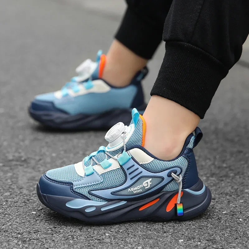 

2024 Spring and Autumn New Fashion Versatile Casual Shoes for Boys Breathable Middle and Large Children's Sports Shoes