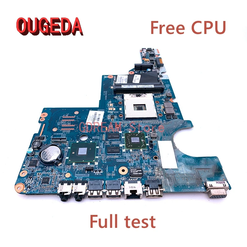 

OUGEDA 615578-001 595183-001 615580-001 For HP Pavilion CQ42 G42 CQ62 G62 Laptop Motherboard HM55 DDR3 Free CPU HD5470 GPU