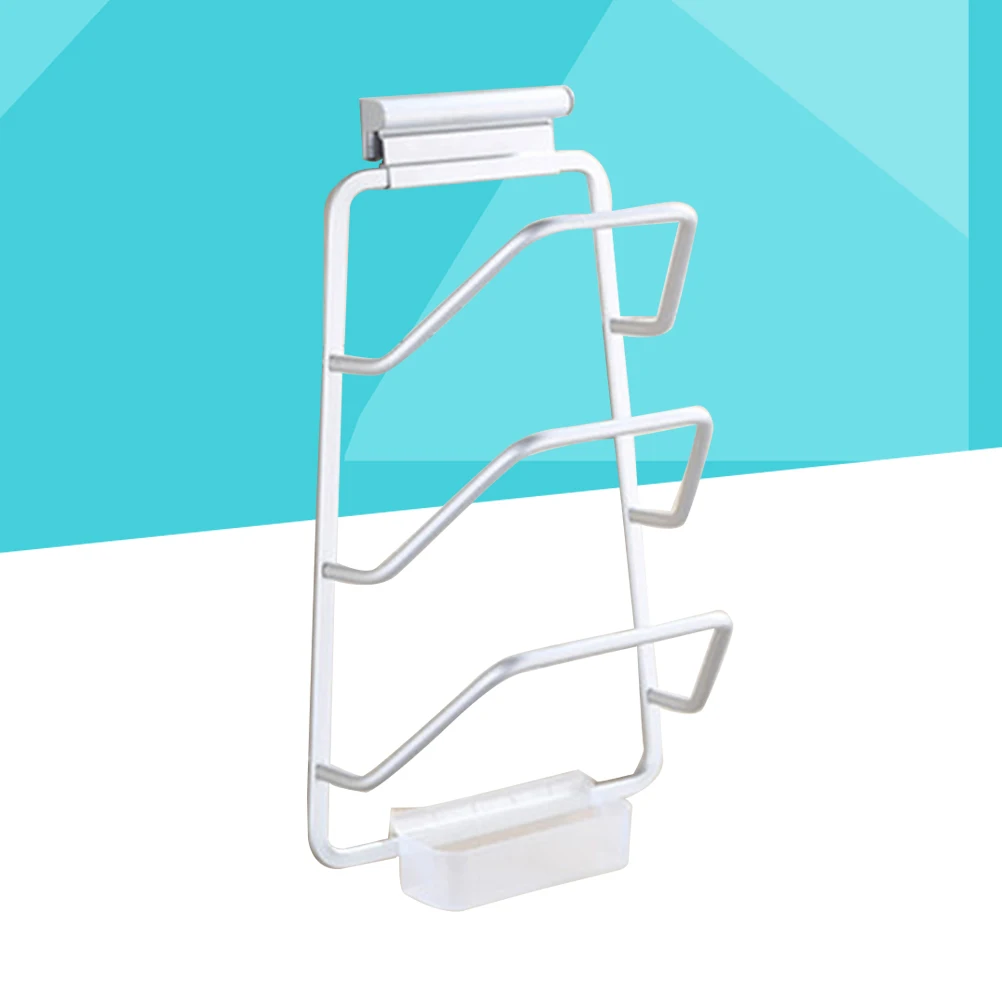 

Pot Lid Premium Aluminum Pan Lid Mount Kitchen Organizer Storage Shelf For Pan Cover Anti Rust