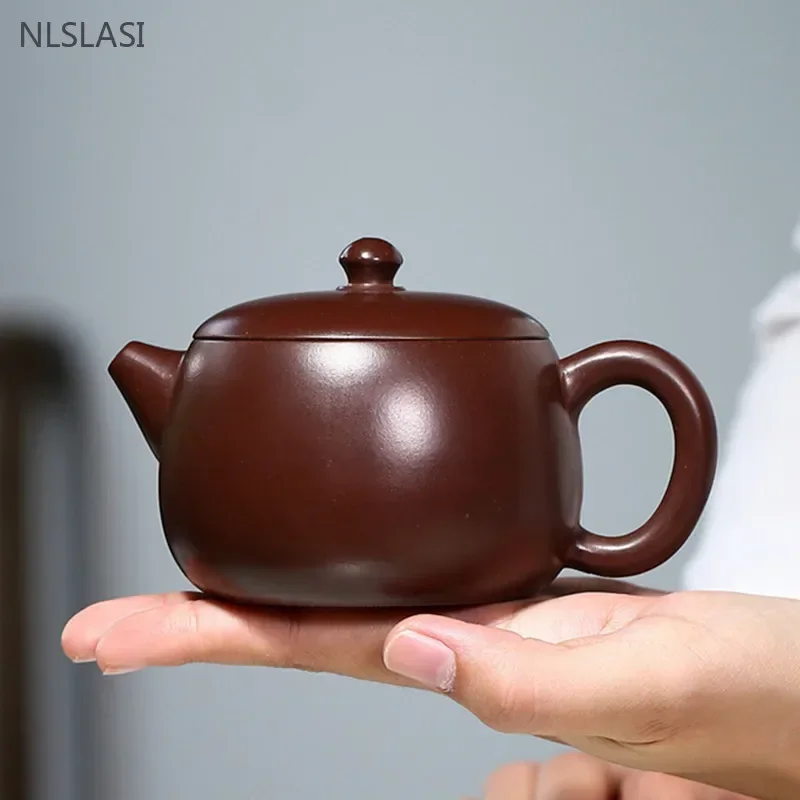 

200ml Classic Yixing Purple Clay Teapot Raw Ore Zhu Mud Beauty Teaware Handmade Filter Tea Pot Tradition Zisha Tea Infuser