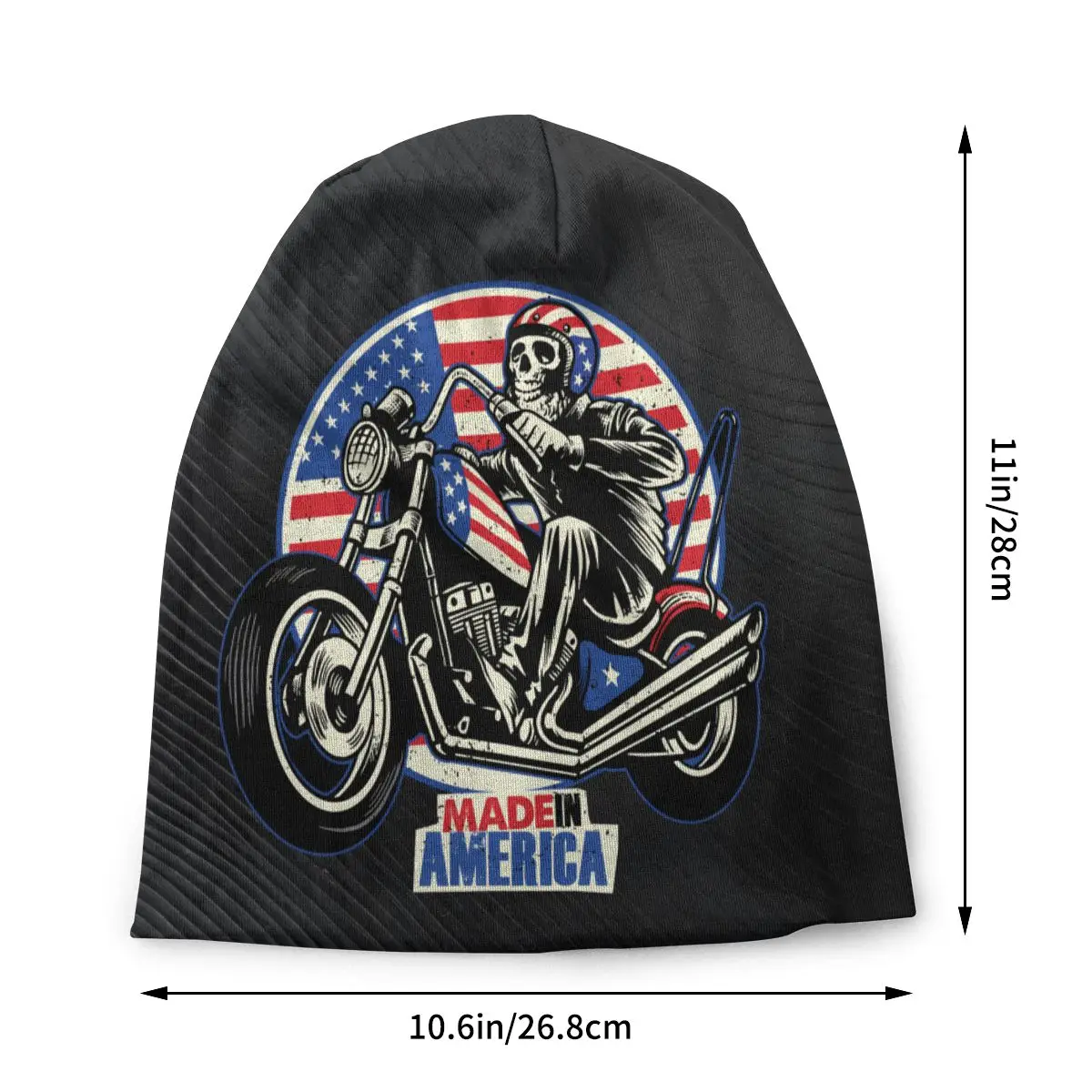 Motorhaube Hüte Schädel USA Männer Frauen Schädel fahren eine amerikanische Flagge dünne Kappe Design Schädel Mützen Mützen