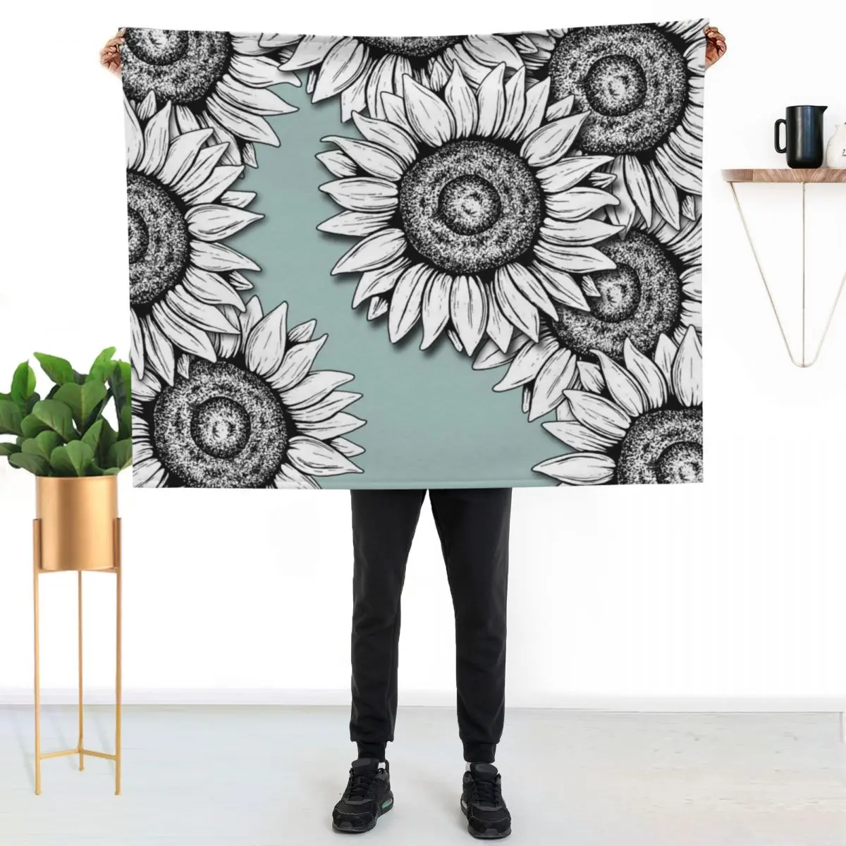 

She Was as Wild as the Flowers Throw Blanket Cozy Throw Blanket Birthday Gift for Him Her