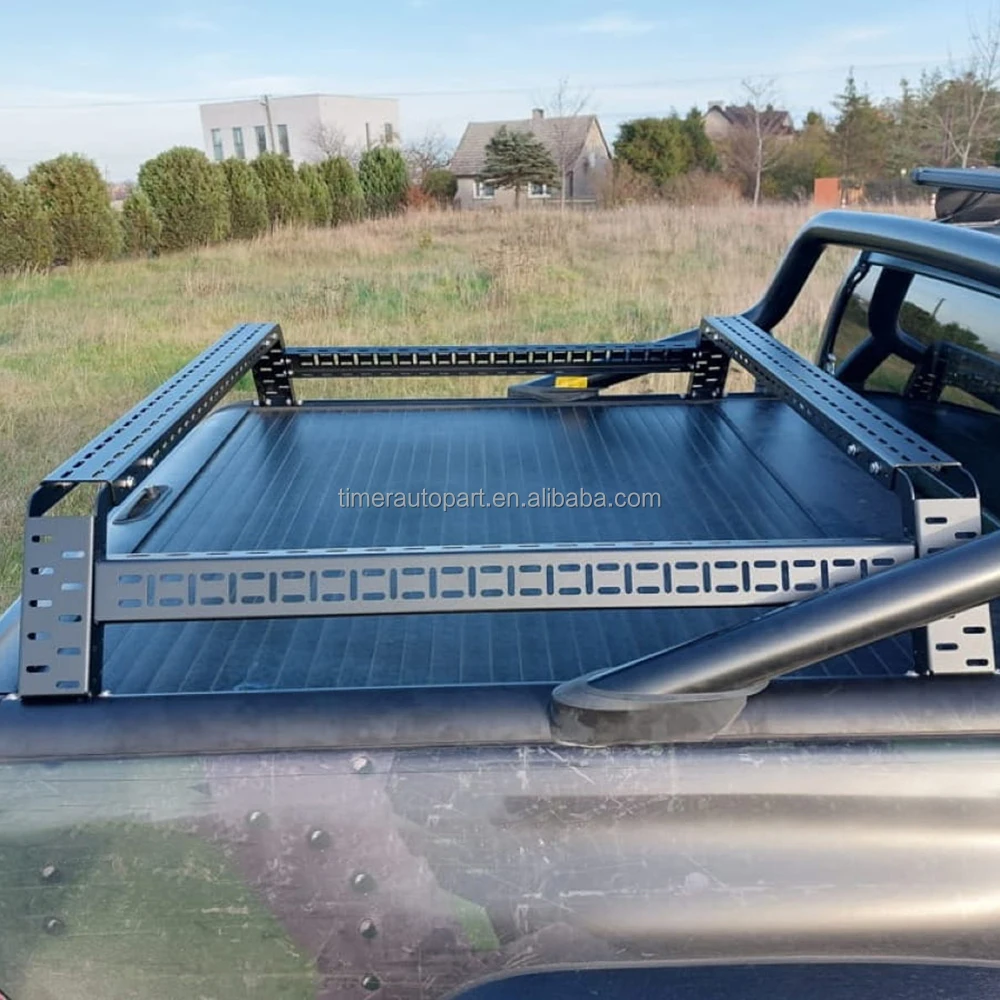 

4x4 Offroad Camping Hilux Aluminum Truck Bed Retractable Tonneau Cover Steel Heavy Duty Cargo Carrier Adjustable Roof Rack