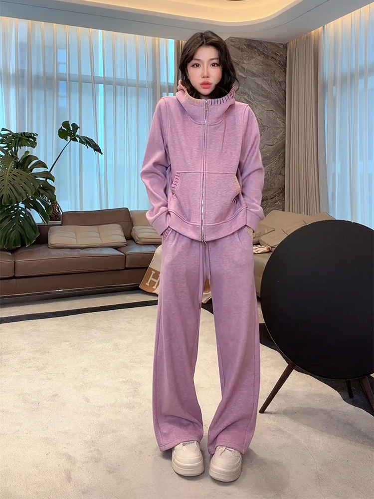 

Rainbow Line Fce Lined Casual Warm Faionable Set Old Yang's Personal Sle 2026 Thiened Winter Ensemble for Middle-Age...