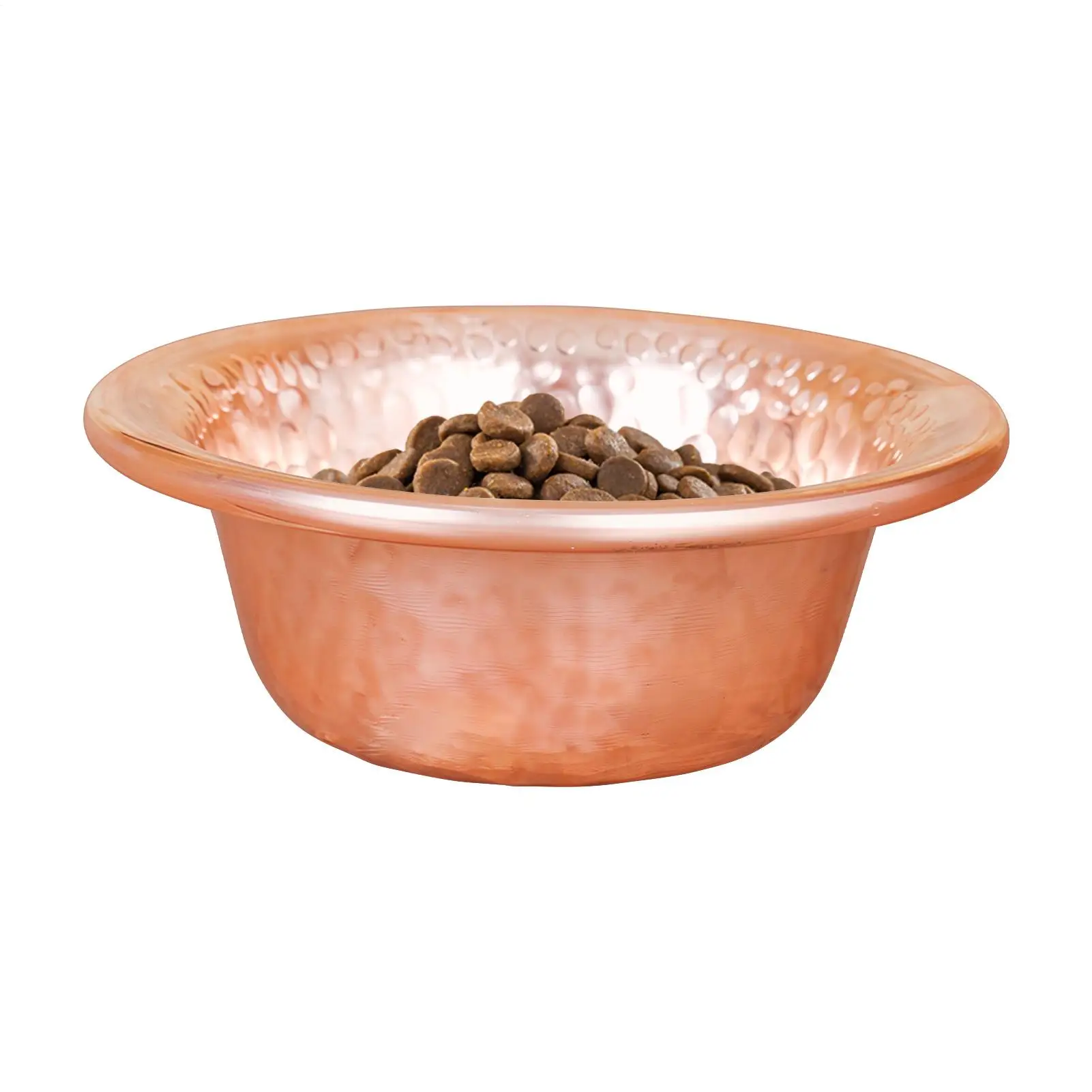 Hammered Metal Dog Bowls Copper Puppy Cat Feeding Container Cat Feeder Dish For Animal Lovers Trainers Practitioners Altar Yoga