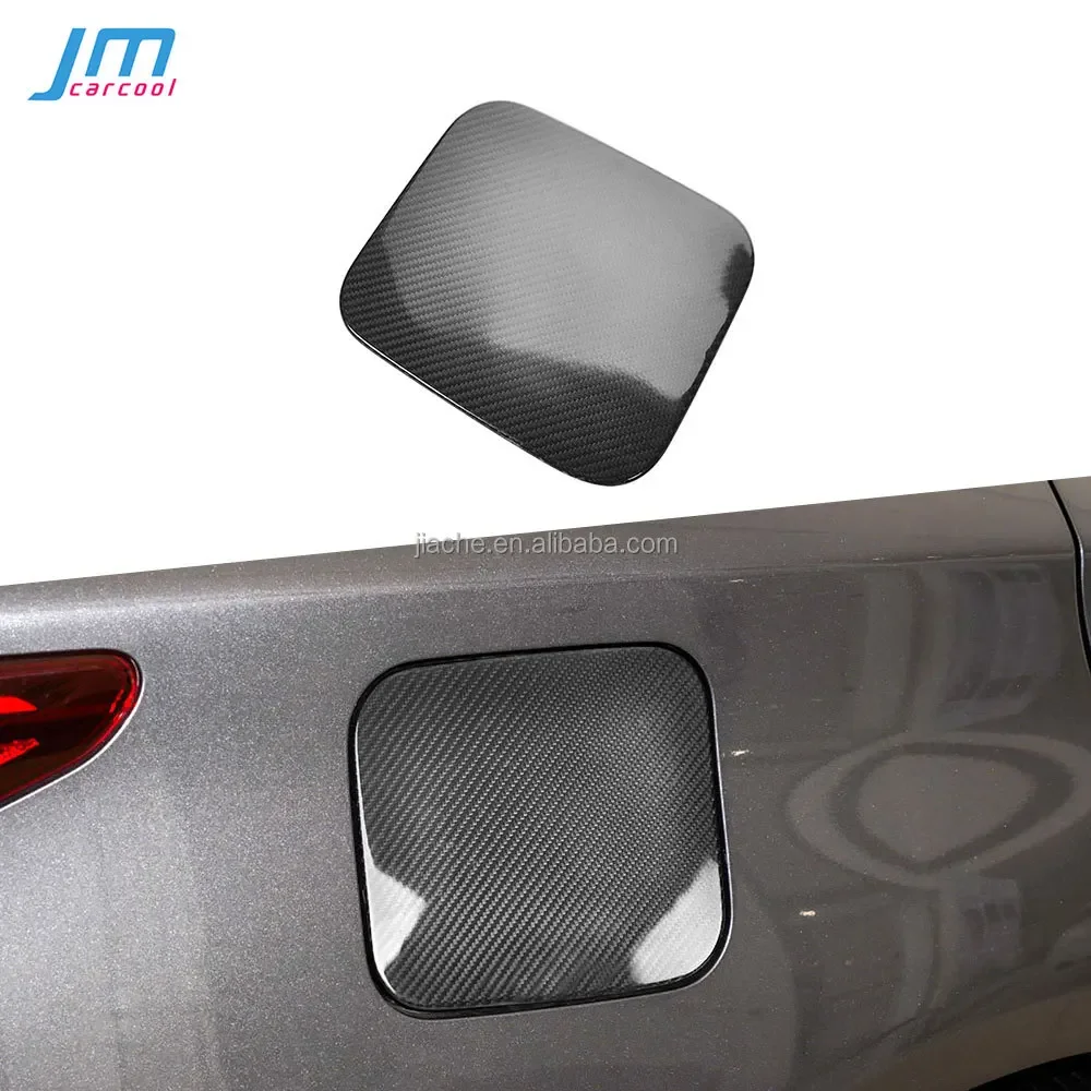 Carbon Fiber Outside Oil Filler Door Fuel Tank Cap Cover Decoration Parts for Infiniti Q50 2016-2022 Car Accessories