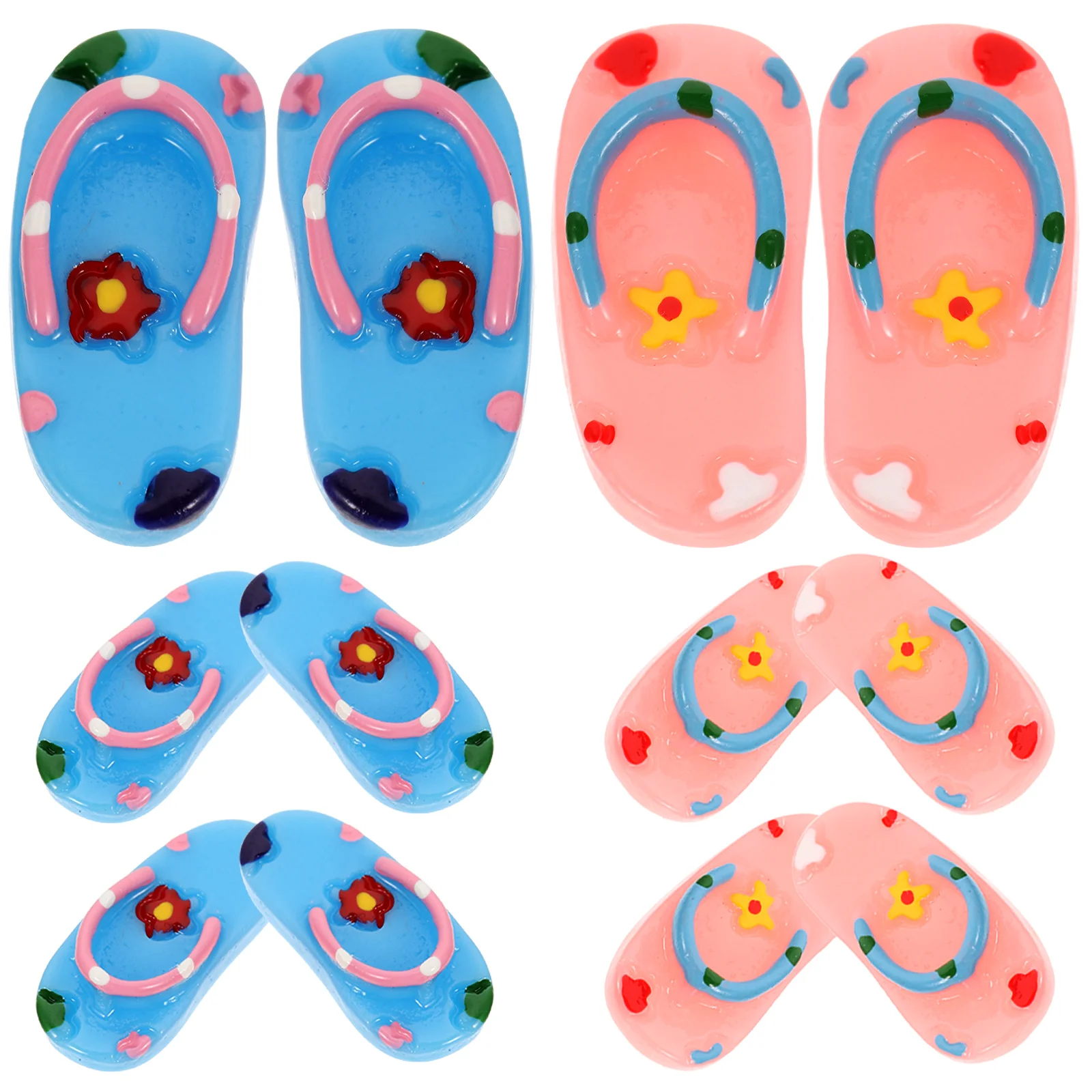 Tiny Beach Hawaiian Ornaments Decorations Party Outdoor Style Miniature Slipper