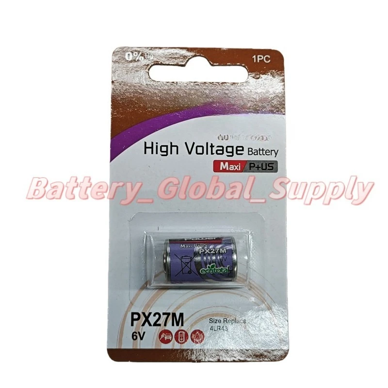 

PX27G battery 4AG12 4LR43 4NR43 EPX27 KX27 S27PX fast delivery 1 piece