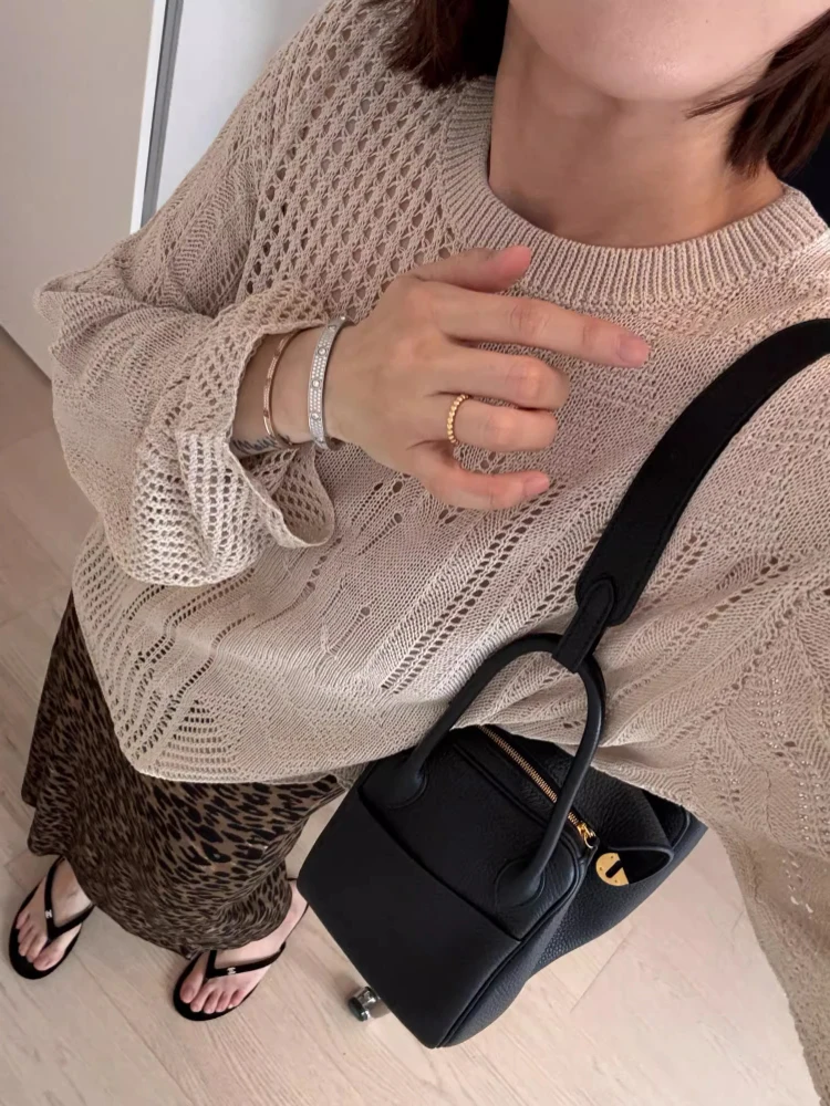 High Elasticity A-Line  Skirt Women's plus Size Leopard Print Hidden Waist Slimming Autumn Spring Fashion Casual Skirt