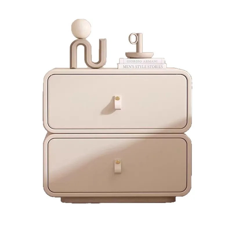 

Solid wood storage cabinet small side few light luxury high-end small shelf home bedroom 2025 new