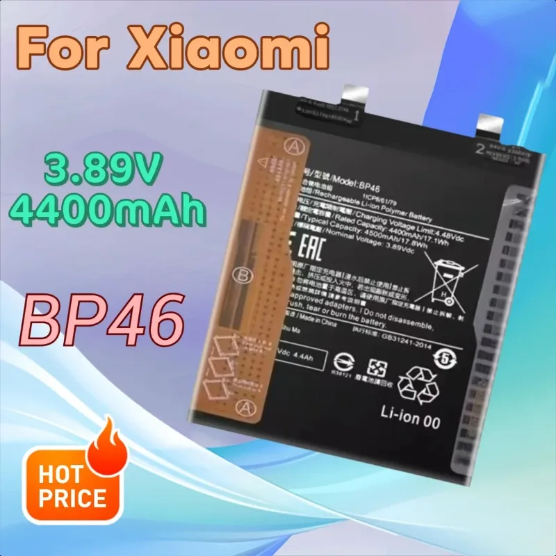 

3.89V 4400mAh BP46 Mobile Phone Battery for Xiaomi 12S Ultra 12X 12S Pro 12Lite