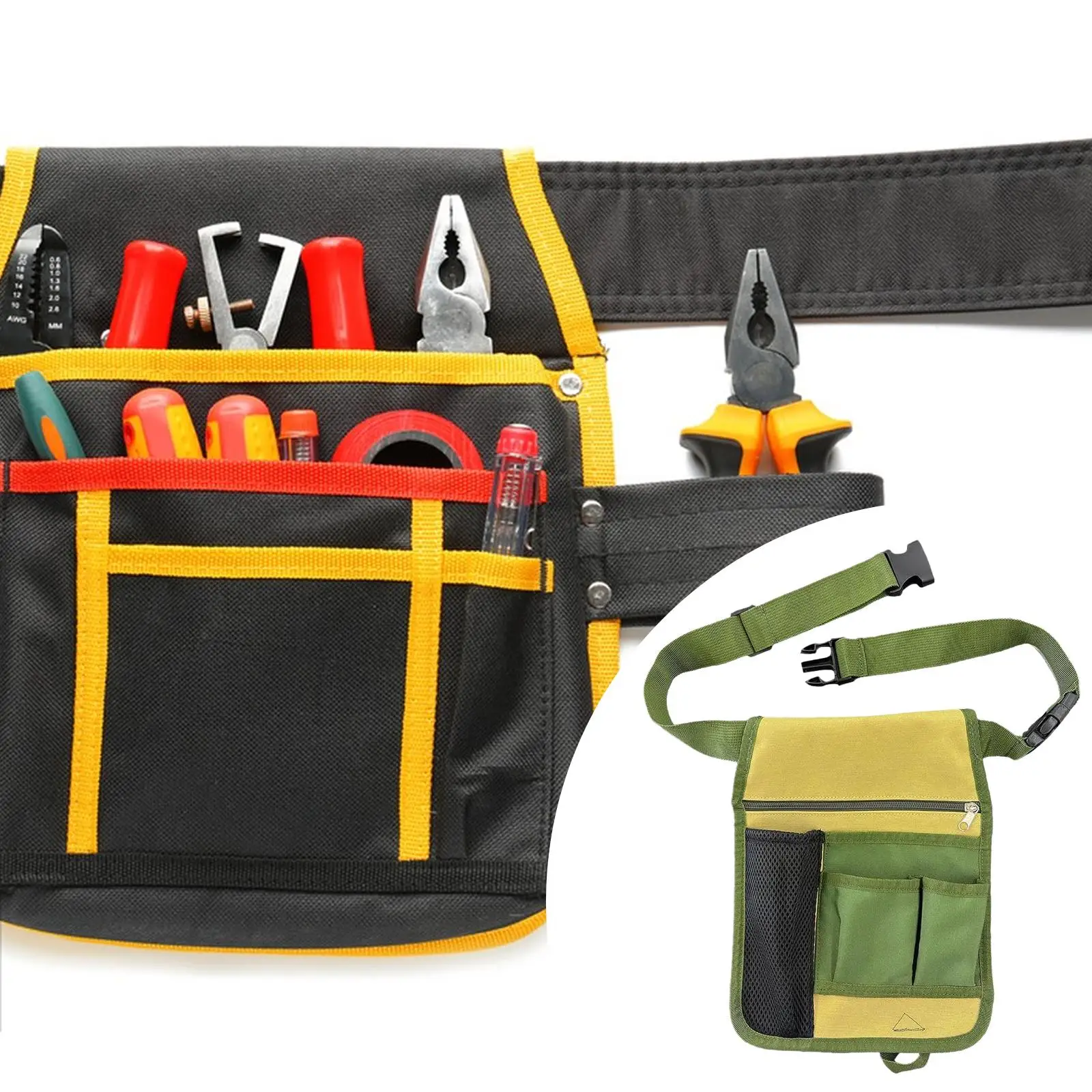 Delantal con cinturón de herramientas, múltiples bolsillos para proyectos de bricolaje, jardinería, floristas