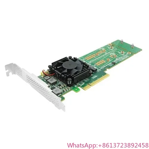

Original 4 Port PCI Express X16 NVMe Adapter PLX8747 M.2 NVMe SSD Adapter Card NV9547-4I Switch Adapter